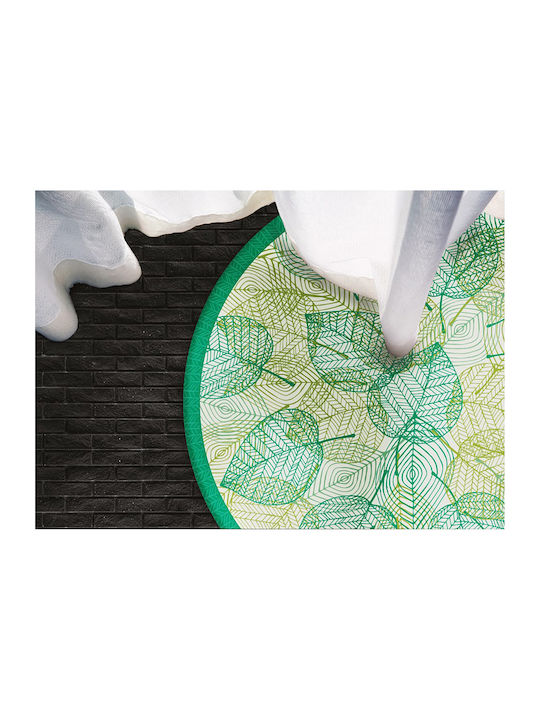 Tulup Rundes Küchenmatte Grün 140cm