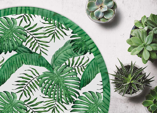 Tulup Round Kitchen Mat Green 120cm