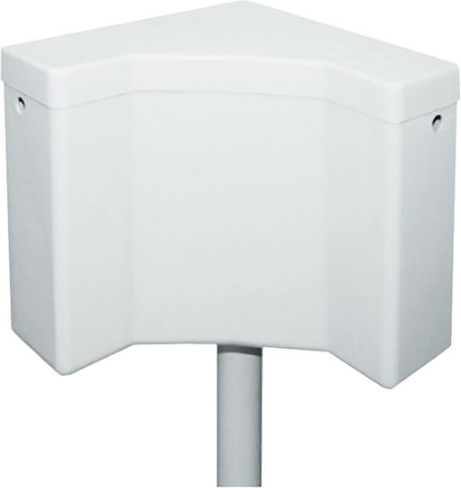 Spek Wall Mounted Plastic High Pressure Corner Toilet Flush Tank