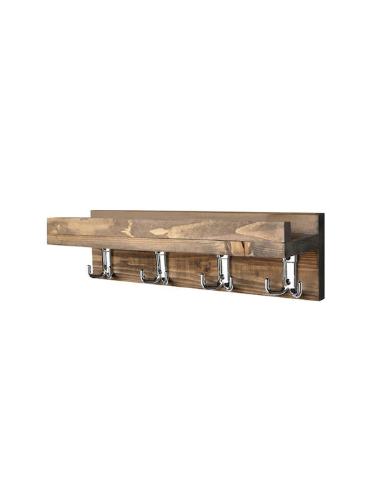 Asir Group Ключодържател Стенен Дървен 40x11x11см