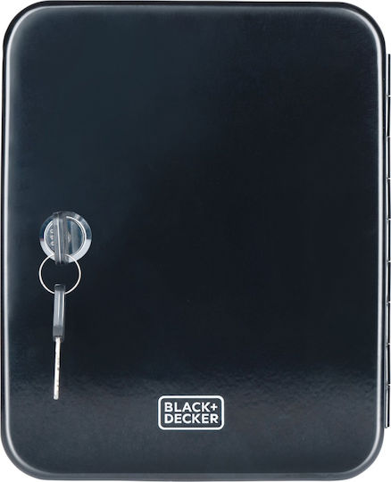 Black & Decker Metallic Wall Key Hook 20 Hooks With Lock 16x7.5x20cm