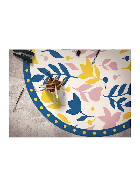 Tulup Rundes Küchenmatte Blau 110cm