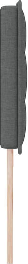 vidaXL Bed Headboard made of Fabric Dark Gray 200x70cm
