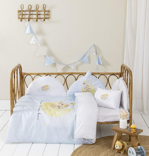 Nima Baby Quilt Cotton Blue 100x140cm