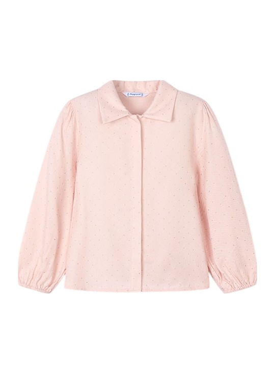 Kinderbluse Kurzarm Pastellfarben