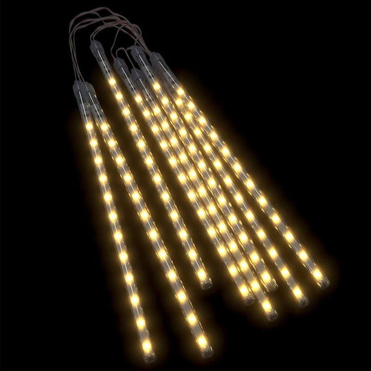 192 Λαμπάκια LED Θερμό Λευκό USB τύπου Μετεωρίτης 8τμχ