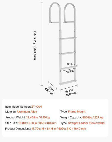 Vevor Aluminum Pool Ladder