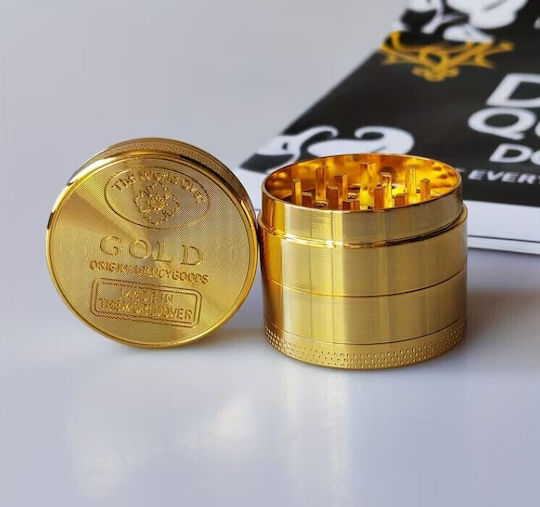 Τρίφτης Καπνού 38mm Grinder Gold