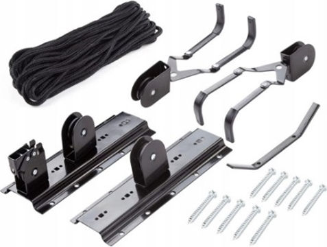 Ceiling Bike Rack Suitable Basement Garage Black