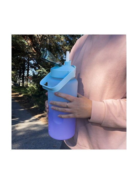 Παγούρι Πλαστικό 2000ml Μωβ