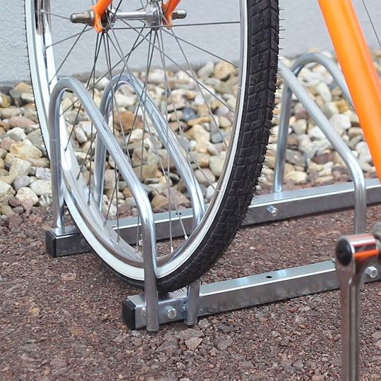 Relaxdays Bară De Parcare Pentru Biciclete Cu 5 Compartimente