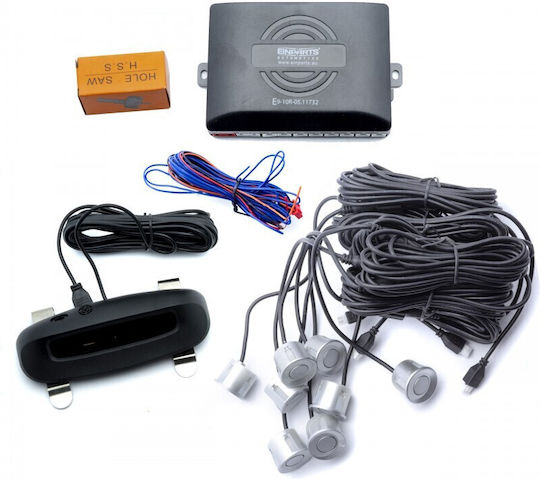 Einparts Parking System 8 Sensors Cars Control Unit Installation