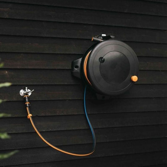 Fiskars Wheeled Garden Hose Reel with Hose 30m
