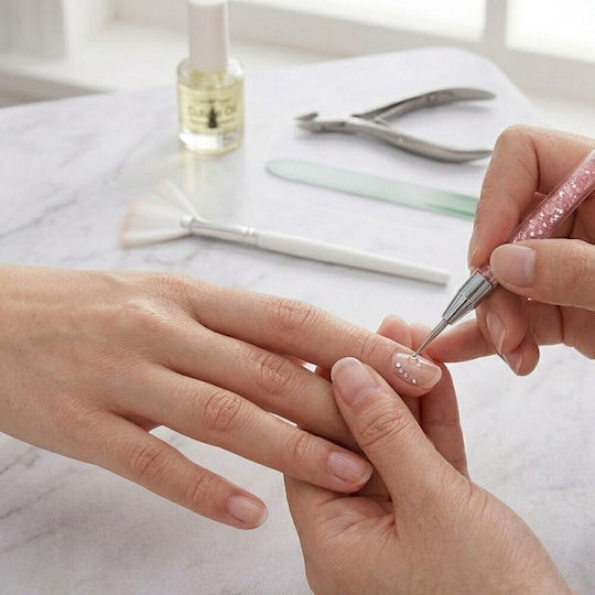 Четка За Nail Art и Инструмент За Поставяне На Точки 2 В 1