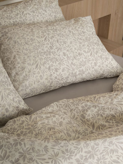 Sunshine Cotton Feelings 2070 Σετ Σεντόνια King Size 260x270εκ. Beige (4τμχ)