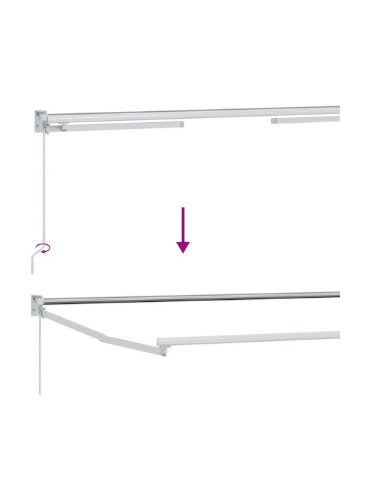 vidaXL Markise Terrasse Gelbe 3x2m