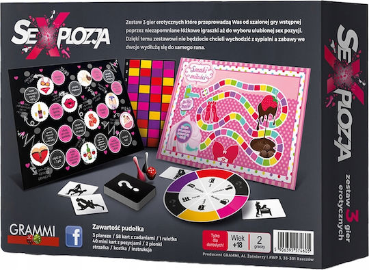 Board Game Adults Sexplozja Set 3 Erotic Games
