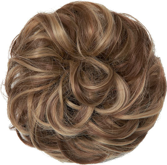 Synthetic Hair Synthetic Clip-in Bun Ponytail Wavy Blonde Brown