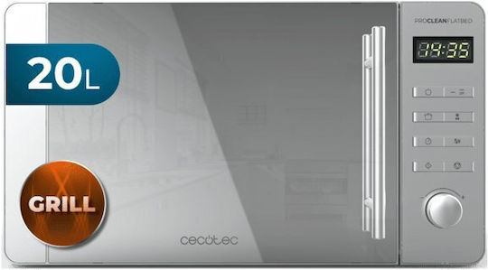 Cecotec ProClean 5120 Mirror Microwave Oven with Grill 20L Inox