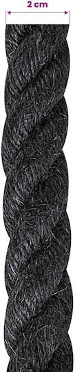 Jute Rope 20 Black 100% Jute Tossa 42011629 Black