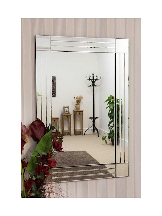SteweHome SteweHome Wandspiegel mit Silber Hölzernes Rahmen 110x40cm