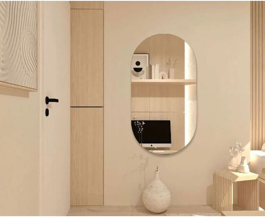 SteweHome STE-009546-P9546 Καθρέπτης Οβάλ Ροζ 90x50cm SteweHome STE-009546-P9546 Καθρέπτης Οβάλ Ροζ 90x50cm