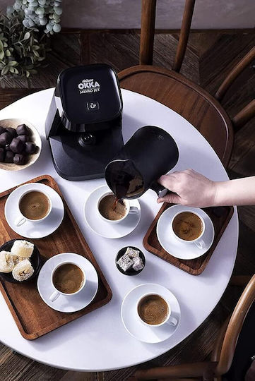 Arzum Okka Minio Jet OK0017-0500 Mașină De Cafea Grecească 400W Cu Memorie Internă 375ml Crom