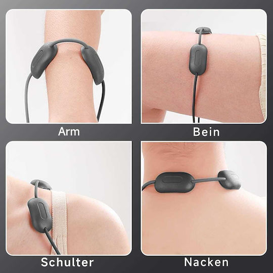 Rechargeable Massage Device for Neck Waist Body and Hands with Heating Function Red