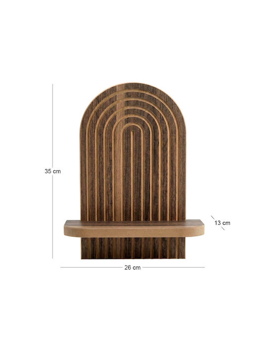 Wandregal Artwill Wenge 26x13x35cm