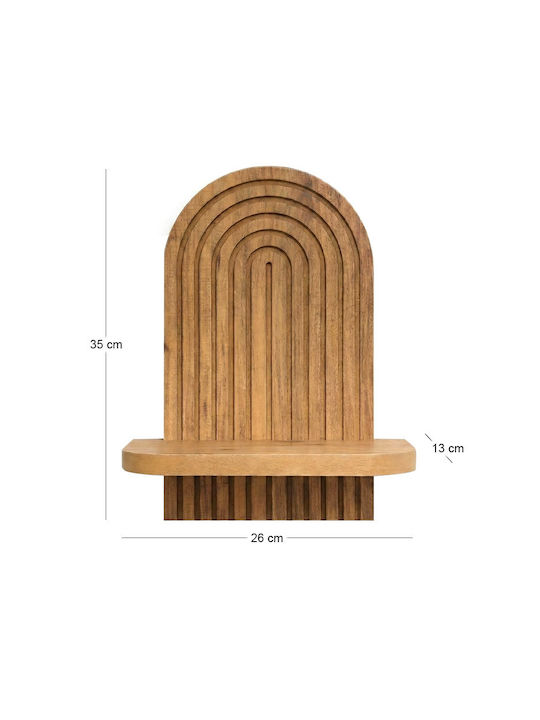 Raft de Perete Artwill Stejar 26x13x35cm