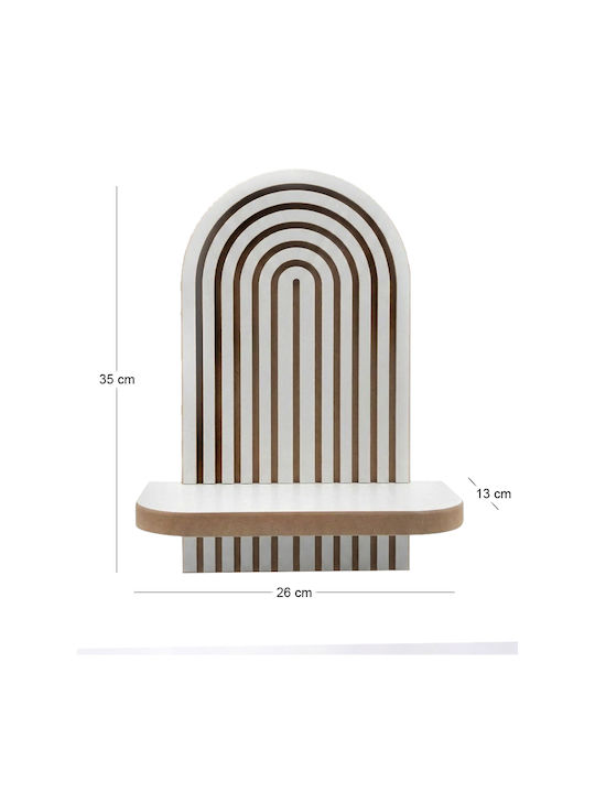 Wall Shelf Artwill White 26x13x35cm
