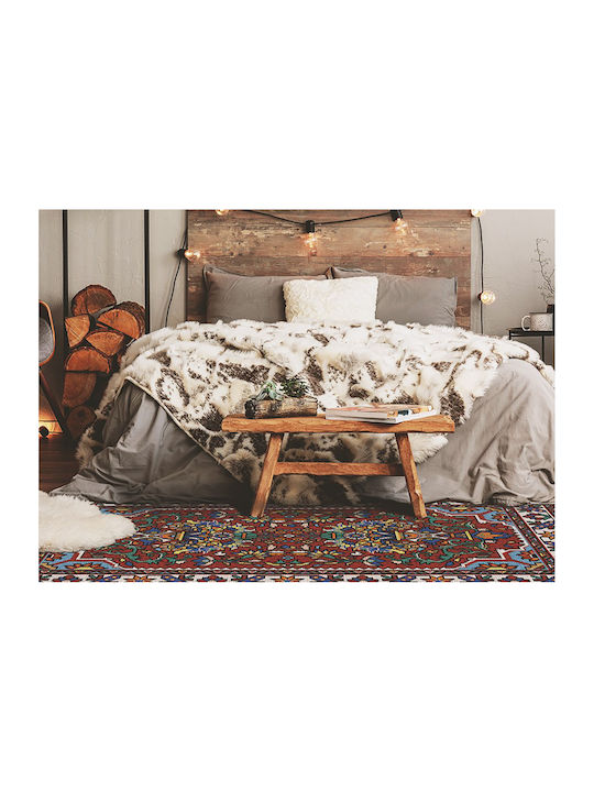 Tulup Правоъгълен Кухненски Килим Червен 150x225см