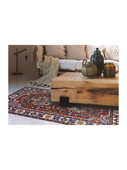 Tulup Правоъгълен Кухненски Килим Червен 140x210см