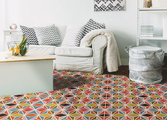 Tulup Rectangular Kitchen Mat Abstract Kaleidoscope 100x150cm