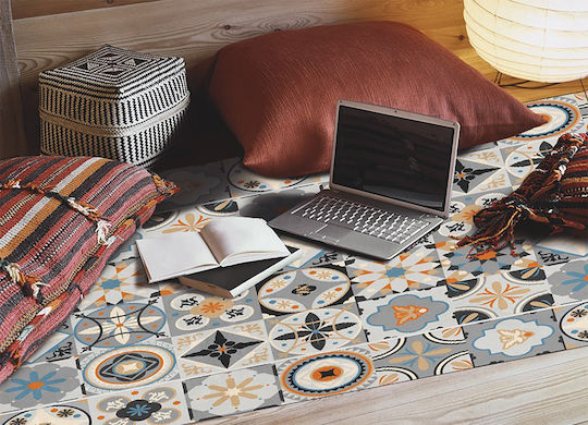 Tulup Правоъгълен Кухненски Килим Жълт 60x90см