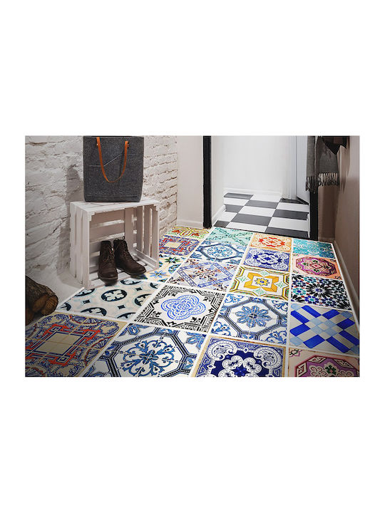 Tulup Правоъгълен Кухненски Килим Гръцки Плочки 150x225см