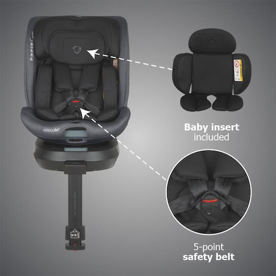 Coccolle Ario Καθισματάκι Αυτοκινήτου i-Size με Isofix Anthracite