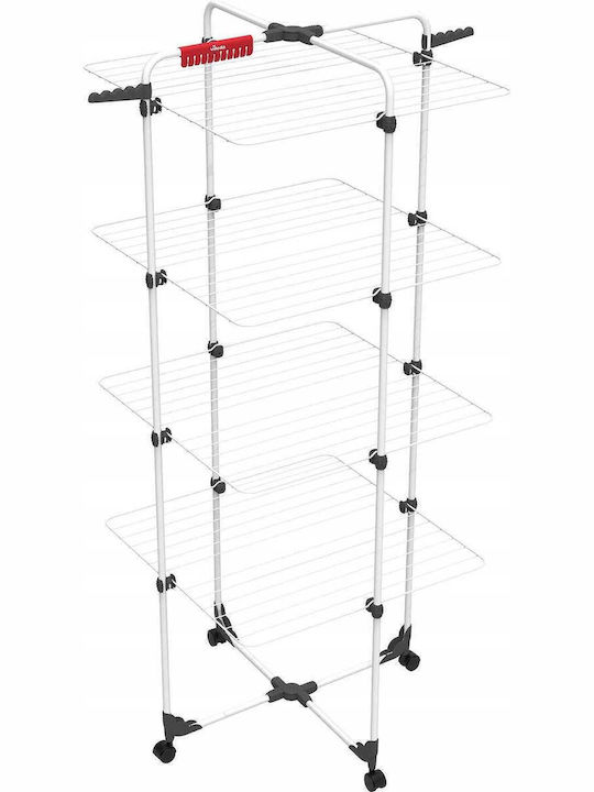 Vileda Vileda Mixer 4 Klappbarer Boden-Kleiderständer aus Rostfreiem Stahl