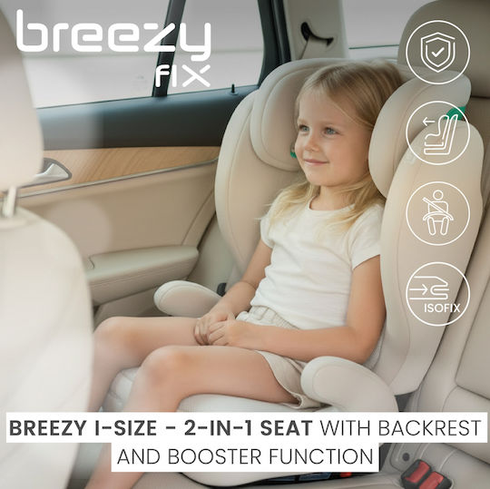 Caretero Breezy Καθισματάκι Αυτοκινήτου i-Size με Isofix Μπεζ
