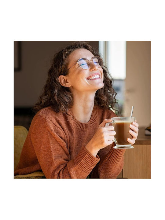 Glas Transparent Tasse 450ml 6 Stück