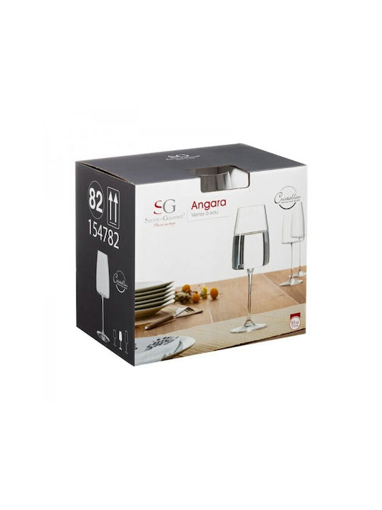 Secret de Gourmet Angara Set Pahare Pentru Vin Alb Din Sticlă Pahare Cu Picior 510ml 6 Bucăți