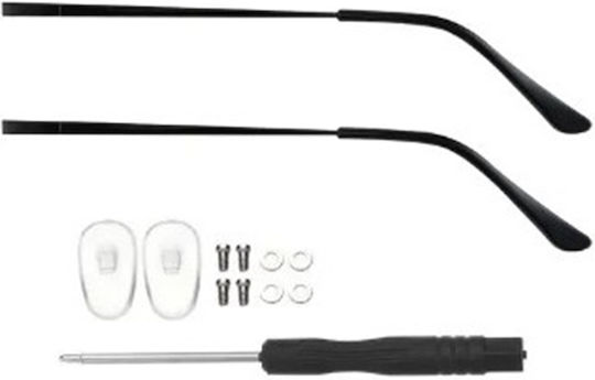 Set 2 Eyeglass Arms Accessories Black