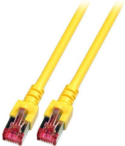 EFB S/FTP Cat.6a (Gigabit) Καλώδιο Δικτύου Ethernet 1.5m Κίτρινο