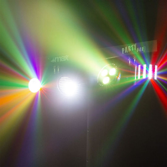 Max Audio Φωτορυθμικό LED PAR DMX PartyBar09 RGBW