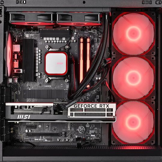Actina Гейминг Настолен Компютър (Ryzen 7-7800X3D/32GB DDR5/1TB SSD/GeForce RTX 5070/Без Операционна Система)