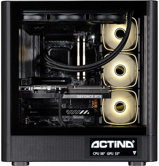 Actina Гейминг Настолен Компютър (Ryzen 9-9950X3D/32GB DDR4/2.0TB SSD/W11 Home)