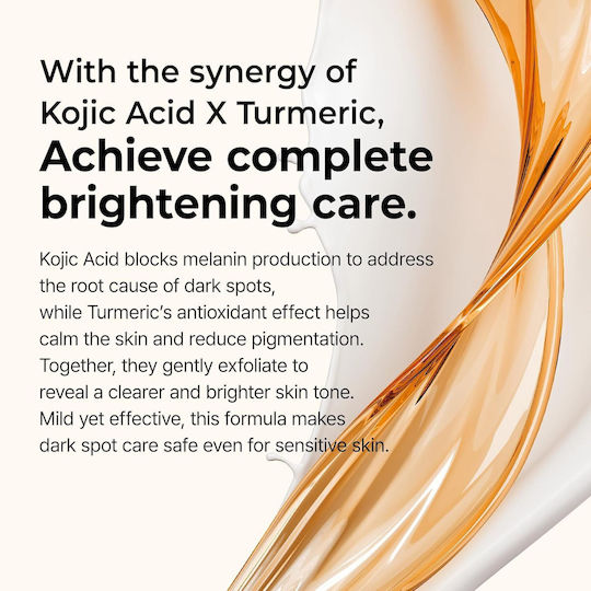 Dr. Melaxin Peel Shot Exfoliating Kojic Acid Turmeric Moisturizing Face Serum with Niacinamide & AHA for Brightening & Dark Spots 80ml