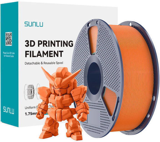 Sunlu Filament Pentru Imprimante 3D PLA+ 2.0 Portocaliu