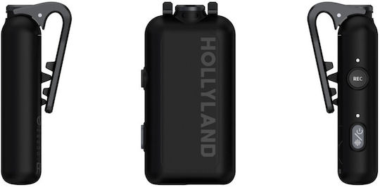 Hollyland LARK MAX 2 Combo 4-person Σετ Ασύρματο Μικρόφωνο Πέτου, Clip On Δημοσιογραφικό σε Γκρι Χρώμα