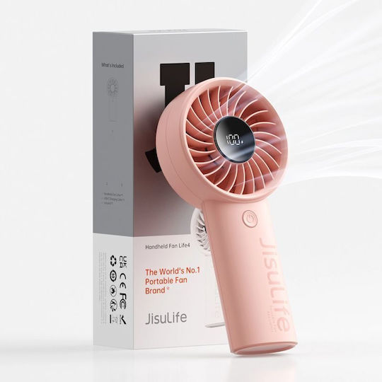 JisuLife Handheld Fan Life4 3600mAh Tragbarer USB Fan Rosa